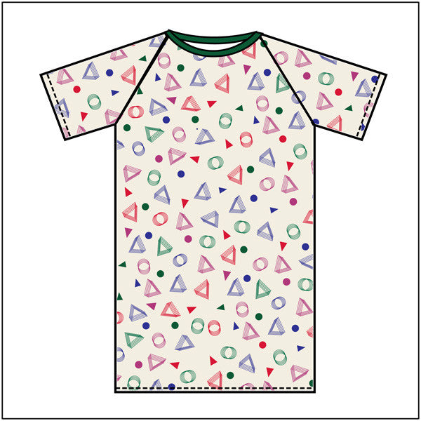 Multi-Color Geo-Print 10XL Patient Gown - BH Medwear - 1