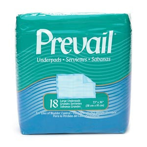 Prevail Disposable Underpads (Case of 72) - BH Medwear