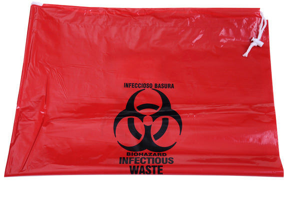 Infectious Waste Red Bio-Hazard Bags (Case of 250) - BH Medwear