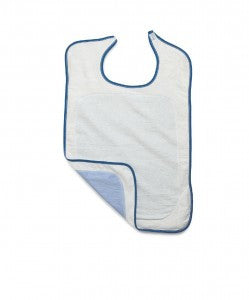 Adult Premium Velcro Terry Bib with Partial Barrier - BH MedWear 1