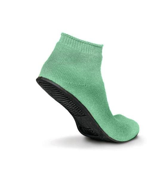 Terrycloth Low Ribbed Ankle Slipper Socks (1 Dozen) - BH Medwear - 3
