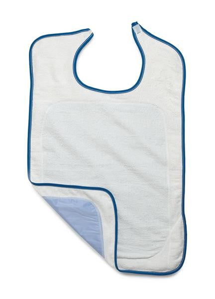 Adult Premium Velcro Terry Bib with Partial Barrier - BH MedWear