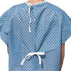 Economy Star Straight Tie Back Closure Hospital Gowns Dozen