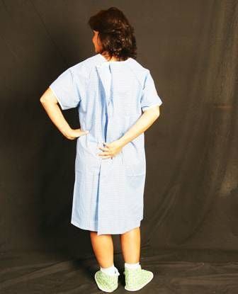 BH Ladies Poly Cotton Backwrap Gown - BH Medwear - 1