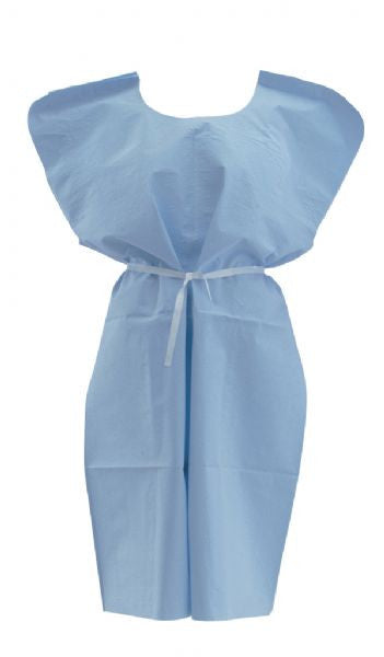X-Ray Examination Gowns - Front/Back Opening Poly Out - (Case of 50) - BH Medwear