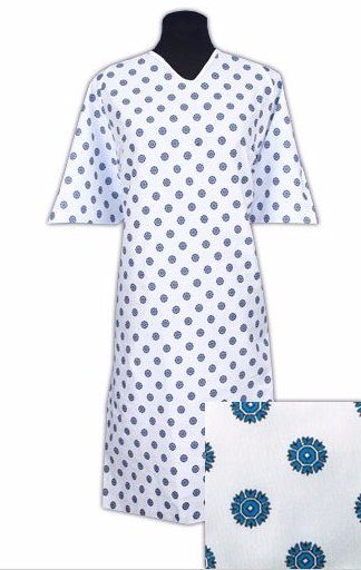 Oversized Hospital  Gowns  Snowflake Print 3XL - BH Medwear - 1