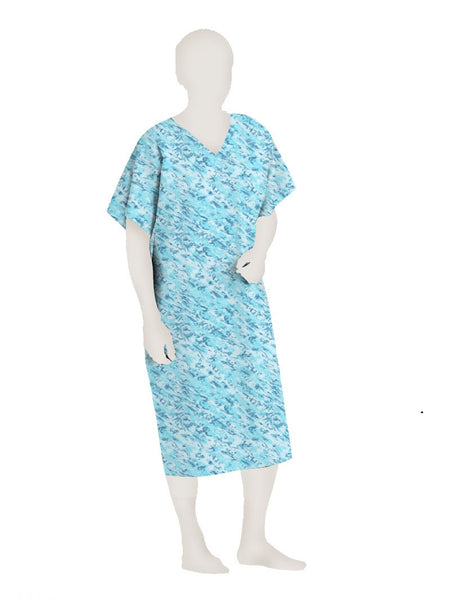 Polyester Patient Gown ( 12 PACK)