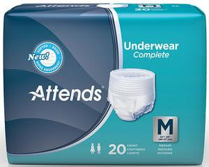 Attends Underwear Super Plus Absorbency with Leakage Barriers (Case of 80) - BH Medwear