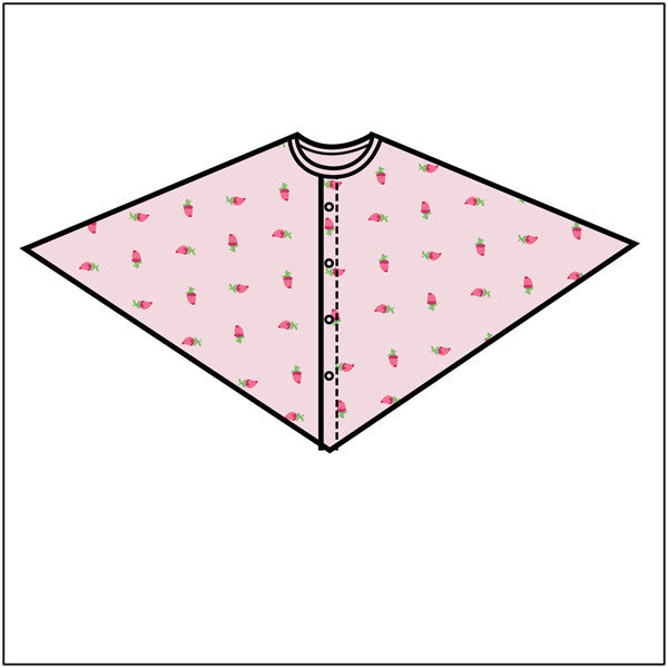 Rose Bud Mammography Cape - BH Medwear - 1