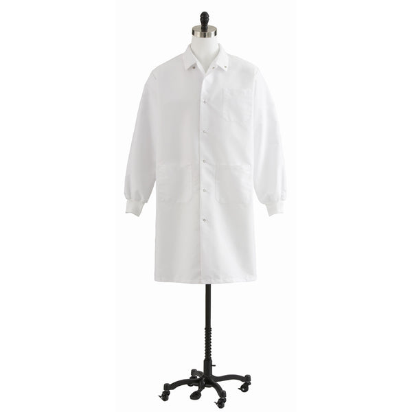 Unisex Knit Cuff Knee Length Lab Coat - BH Medwear