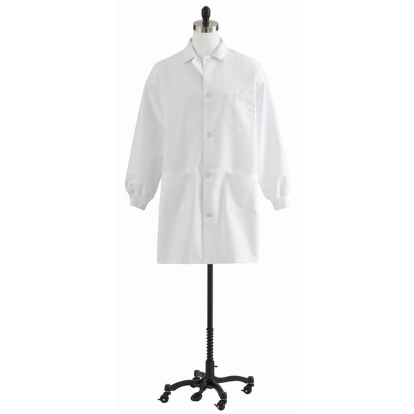 Unisex Knit Cuff Staff Length Lab Coat - BH Medwear - 1