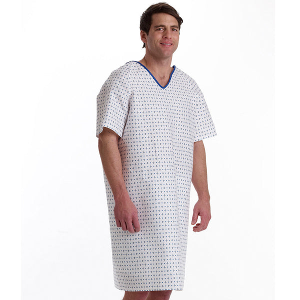 Silvert's Women's Open Back Adaptive Nightgown with Zip Front - No Peek Hospital  Gown for Seniors - Pink/Gray Stripe XL - Walmart.com