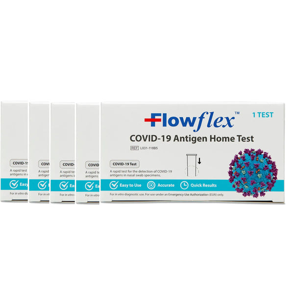 FlowFlex COVID-19 Antigen Rapid Home Test Kit, 10 Packs OF Tests