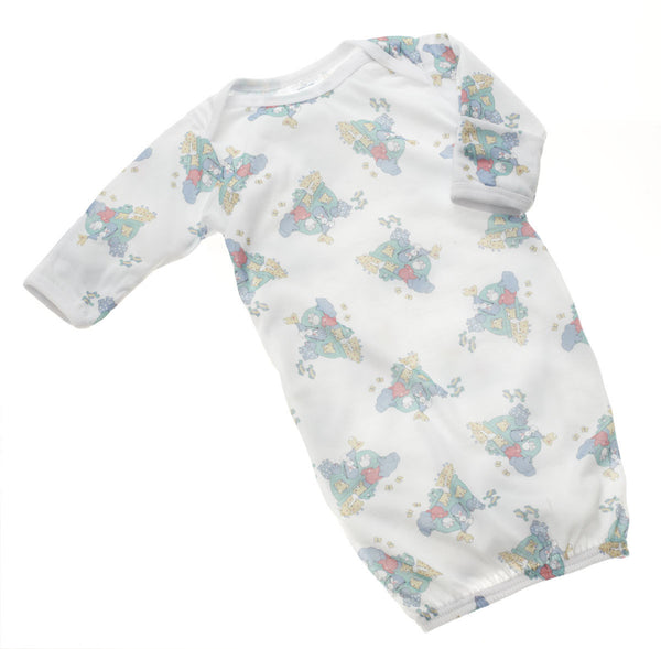 Slipover Infant Gown with Mitten Cuffs 0 - 6 Months (1 Dozen) - BH Medwear - 1