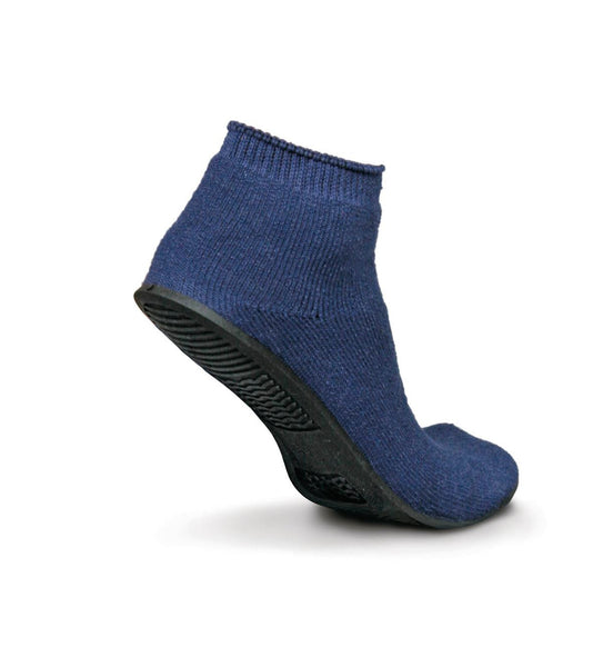 Terrycloth Low Ribbed Ankle Slipper Socks (1 Dozen) - BH Medwear - 2