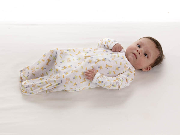 Slipover Infant Gown with Mitten Cuffs 0 - 6 Months (1 Dozen) - BH Medwear - 2