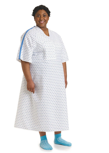Demure Print 3XL IV Hospital Gowns - BH Medwear