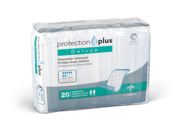 Protection Plus Fluff-Filled Disposable Underpads  (Deluxe Weight) - BH Medwear - 1