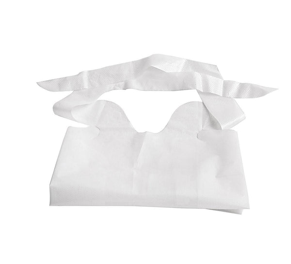 Disposable Plastic Bibs with Crumb Catcher - BH Medwear - 2