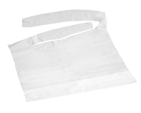 Disposable Plastic Bibs with Crumb Catcher - BH Medwear - 1