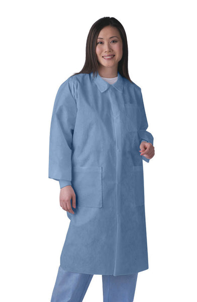 Classic Lab Coats with Knit Cuffs (Case of 30) - BH Medwear - 1