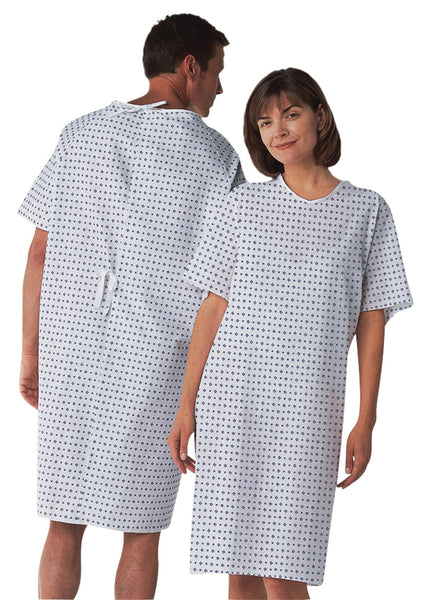 Demure Straight Back Closure Gowns - BH Medwear
