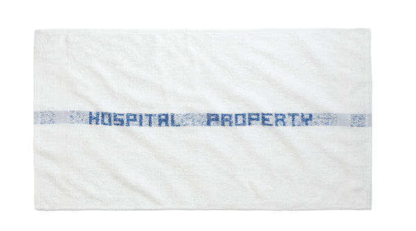 Hospital Property" Terry Bath Towels (10 Dozen) - BH Medwear