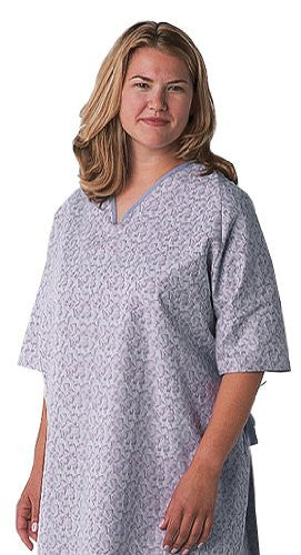 BH'S Oversized Freesia Print Hospital Gown  3X - BH Medwear - 1