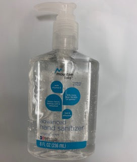 Mountain Falls Advanced Hand Sanitizer 8 oz Pump Bottle