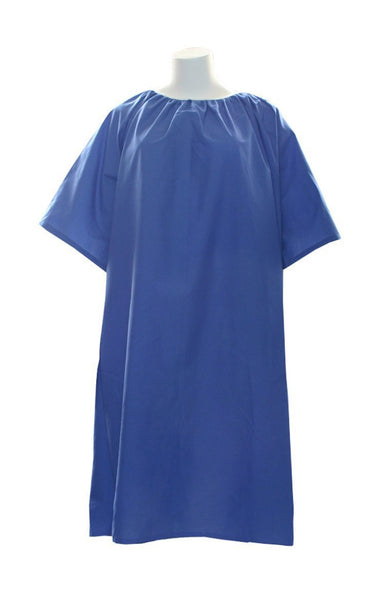 10X Deluxe Cut Oversized Gowns With Snap In Back (Navy) - BH Medwear